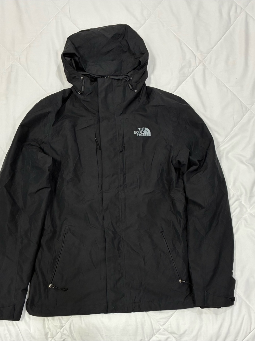 The North Face Black Hooded Windbreaker Jacket